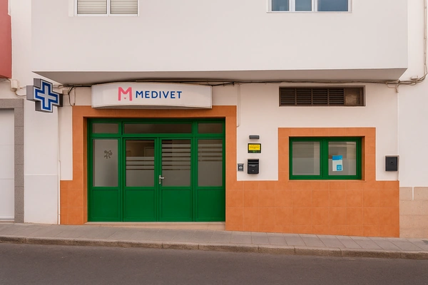 Fachada de Medivet Hospital Veterinario Benartemi, en Vecindario