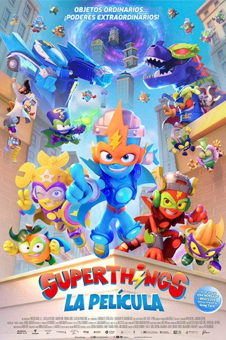 Cartel de Superthings: La película en Yelmo Cines Vecindario